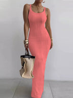 Textured Knit Bodycon Maxi Dress (10)
