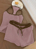 Striped Tank Top Shorts Set