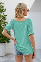 Short Flounce Sleeve Top (24)
