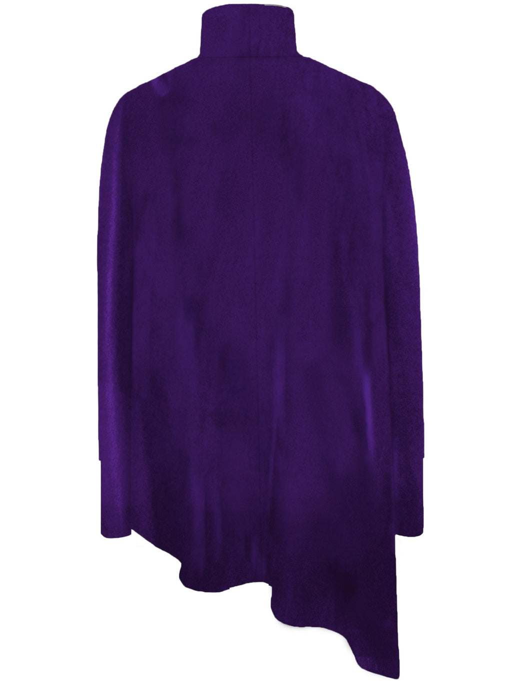 Elegant Turtleneck Asymmetric Hem Top (11)