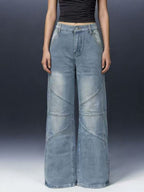 Vintage Wash Wide Leg Jeans (5)