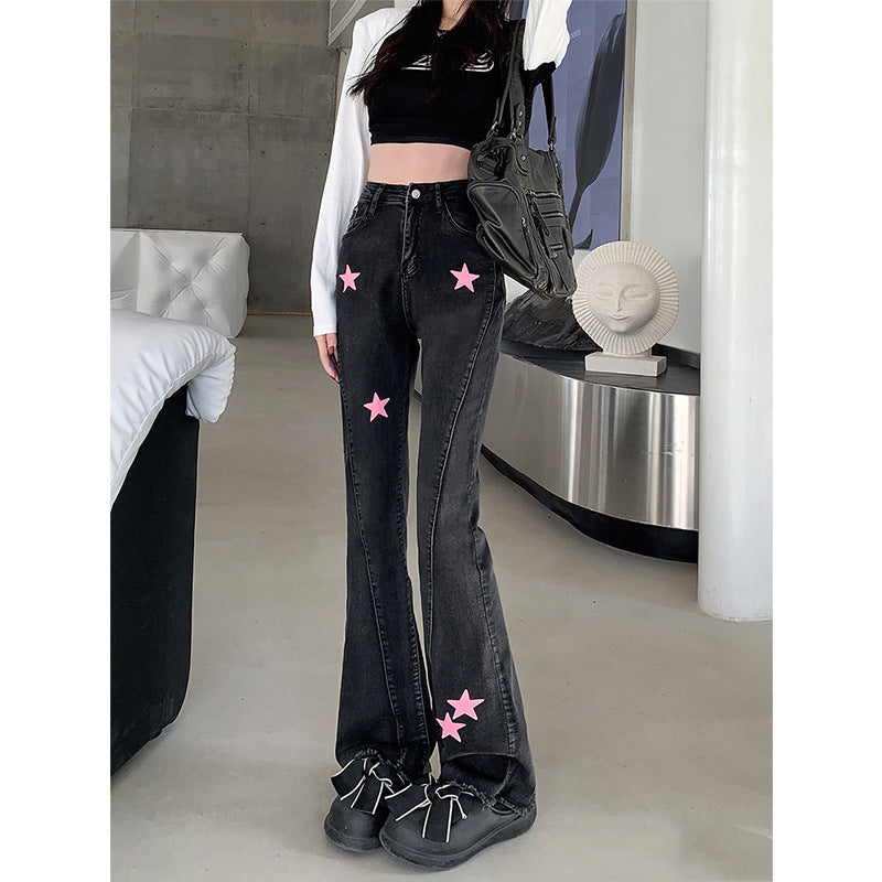 Black Retro Wide Leg Jeans photo 6