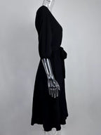 Boat Neck Tie Waist Dress (12)