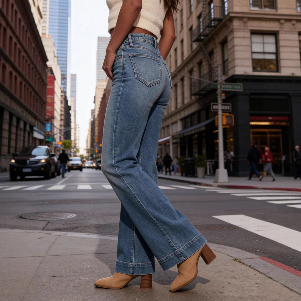 Mid-rise Bootcut Jeans photo 3