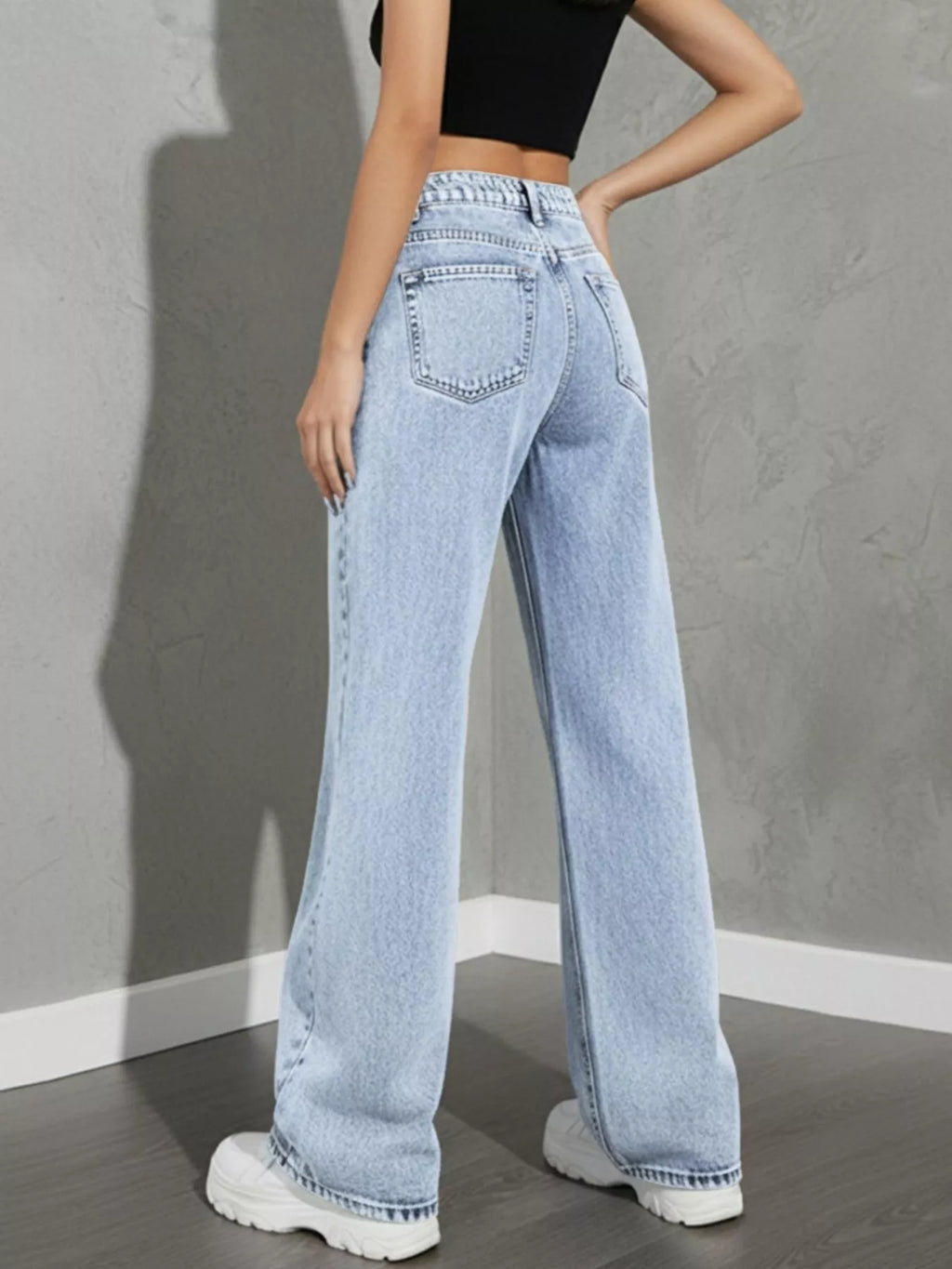 High Waist Wide Leg Jeans (10)