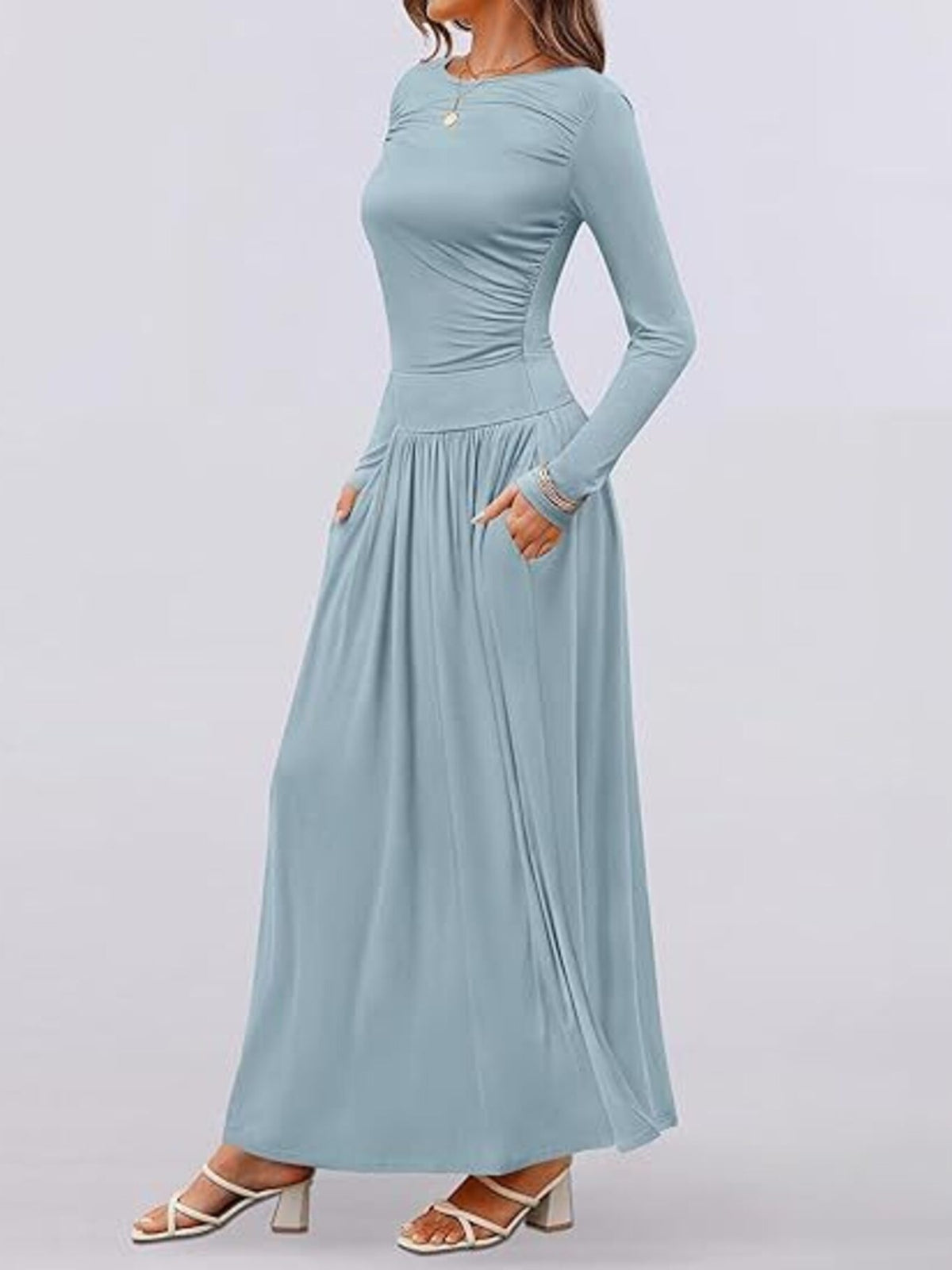 Long Sleeve Maxi Dress Pockets (19)