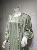 Bright Silk Satin Dress photo 5