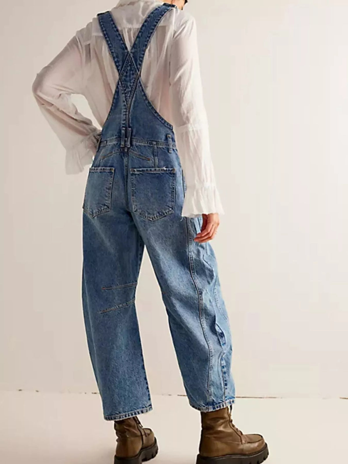 Wide Strap Wide Leg Denim Overalls (9)