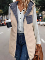 Full Size Hooded Sherpa-lined Puffer Vest Coat Plus (4)