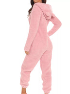 Full Size Fleece Zip-up Hooded Jumpsuit Plus (4)