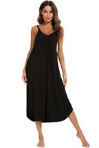 V-neck Midi Lounge Dress (10)