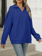 Johnny Collar Drop Shoulder Long Sleeve Sweatshirt (24)