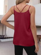V-neck Double Spaghetti Straps Cami (10)