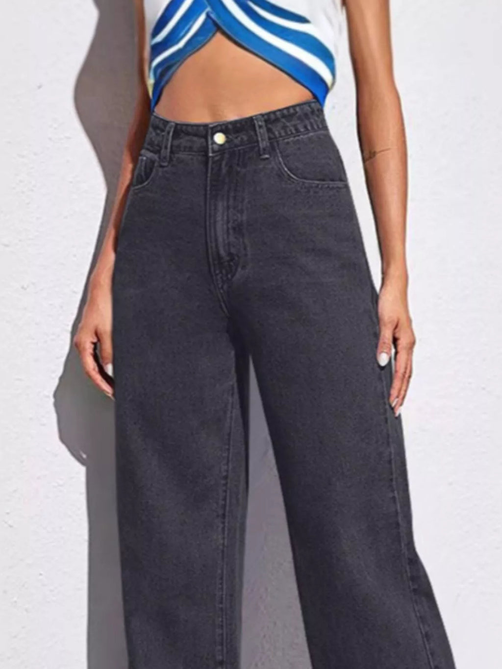 Full Size High-waisted Wide-leg Jeans Plus (2)