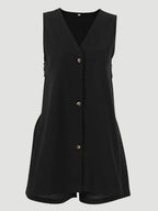 Full Size Button Up Top Shorts Set (9)