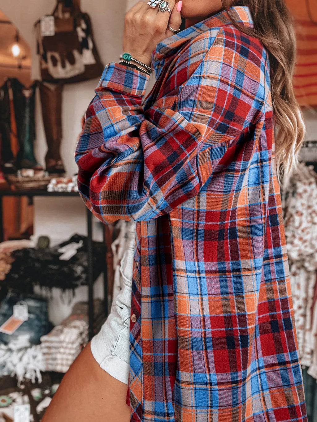 Plaid Button Up Long Sleeve Shirt (22)