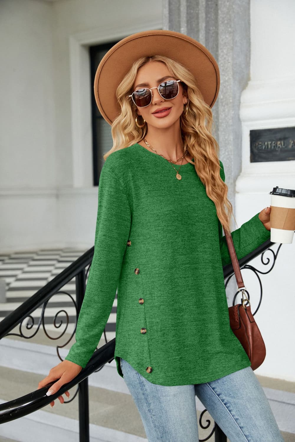 Round Neck Long Sleeve T-shirt (11)