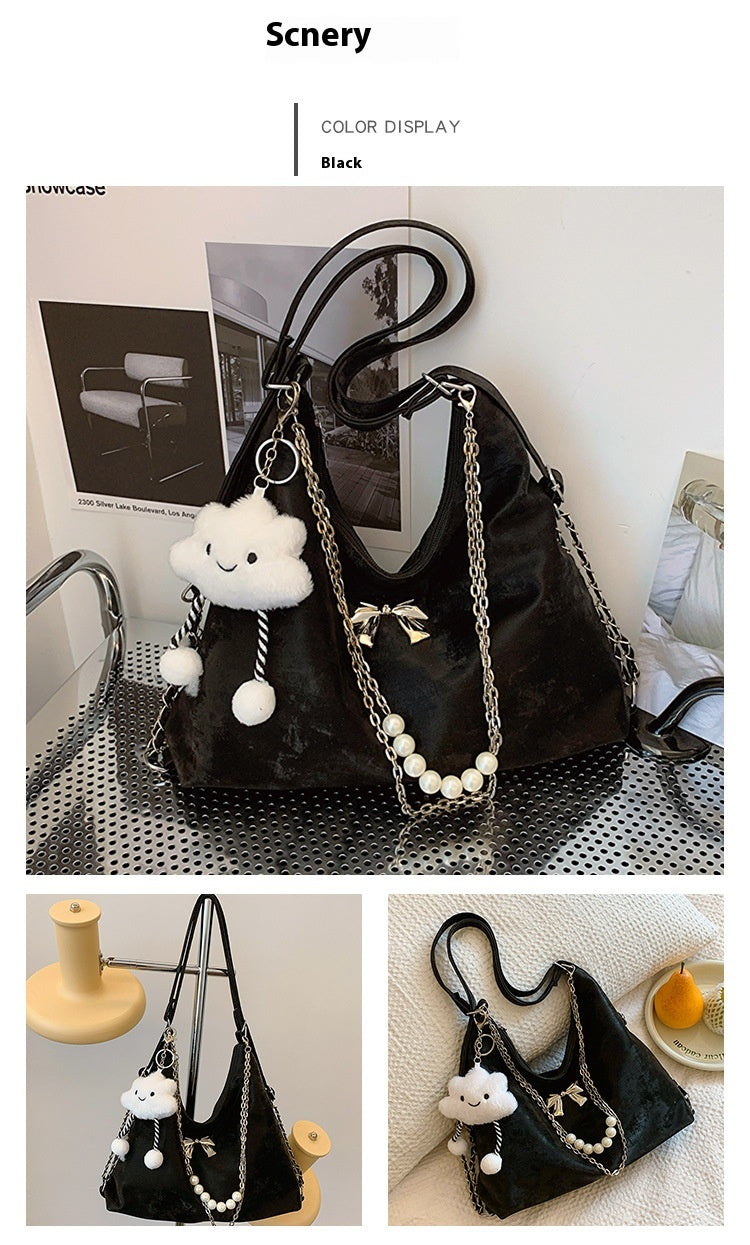 Large Capacity Spring Shoulder Bag Texture photo 9