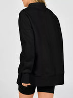 Quarter-zip Dropped Shoulder Sweatshirt (9)
