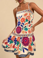 Floral Print Sleeveless Mini Dress (4)