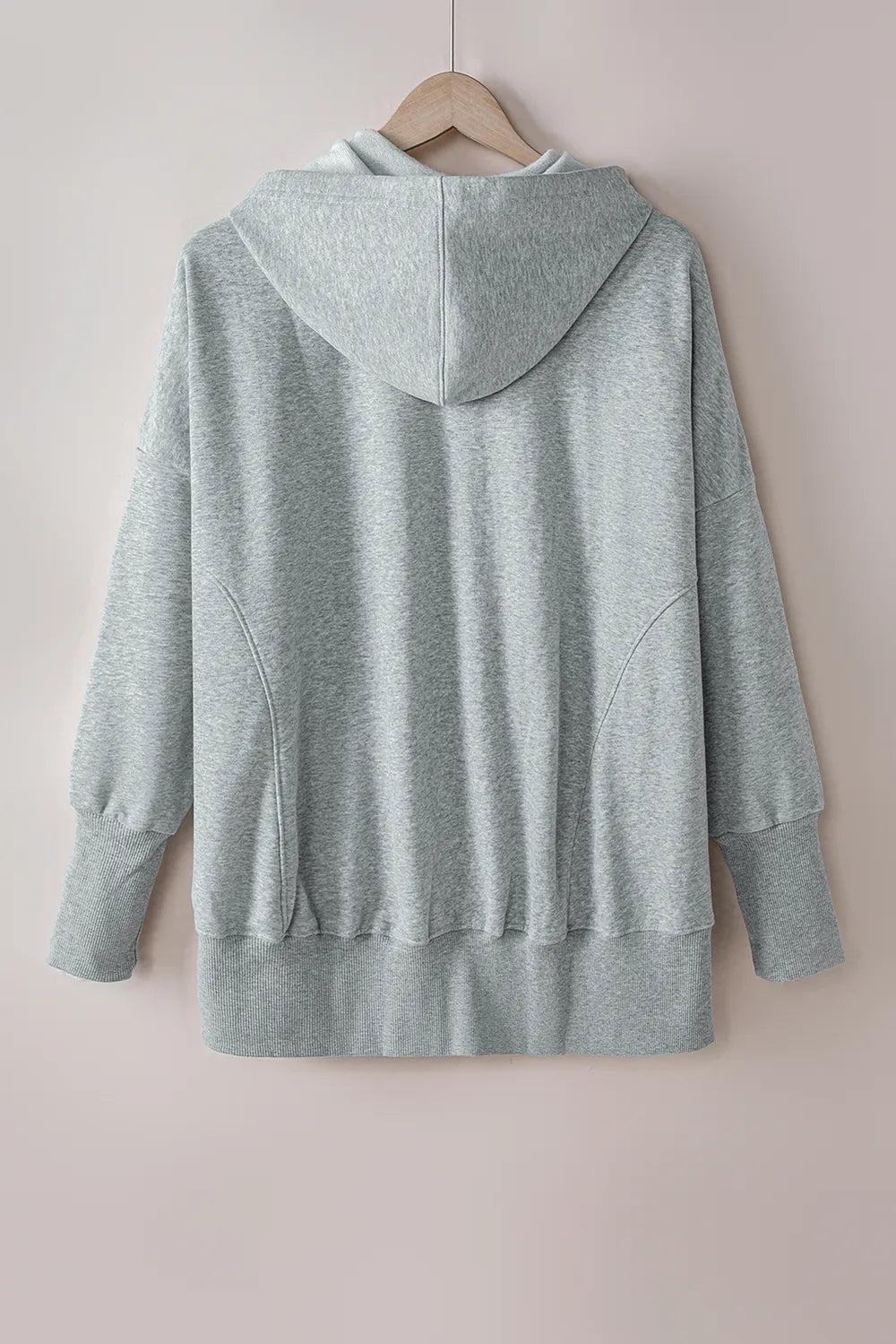 Quarter-snap Dropped Shoulder Hoodie (11)