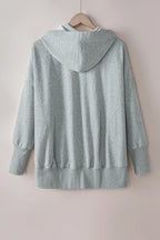Quarter-snap Dropped Shoulder Hoodie (11)