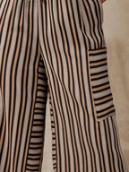 Contrast Striped Wide Leg Pants (13)