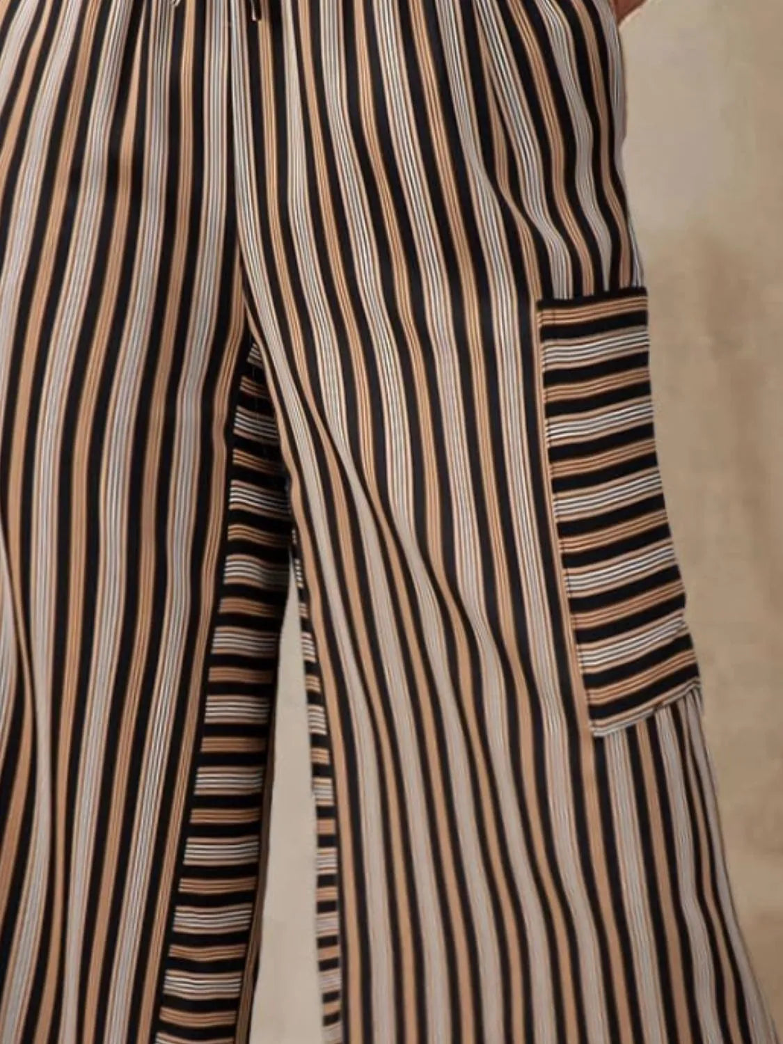 Contrast Striped Wide Leg Pants (13)