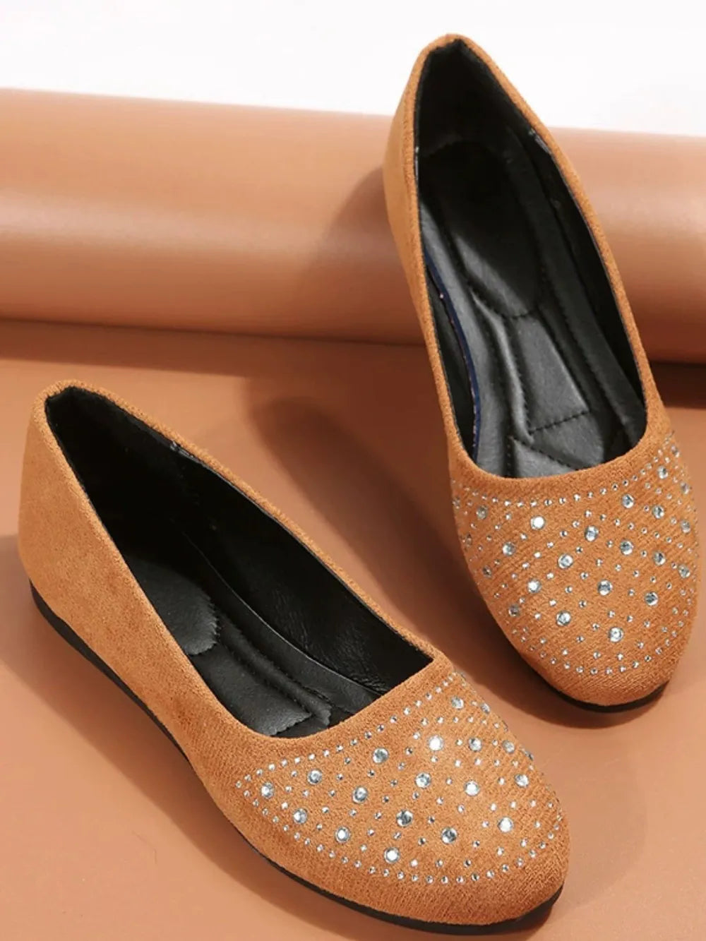 Rhinestone Flat Slip-ons (3)