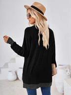 Contrast Mock Neck Long Sleeve T-shirt (10)