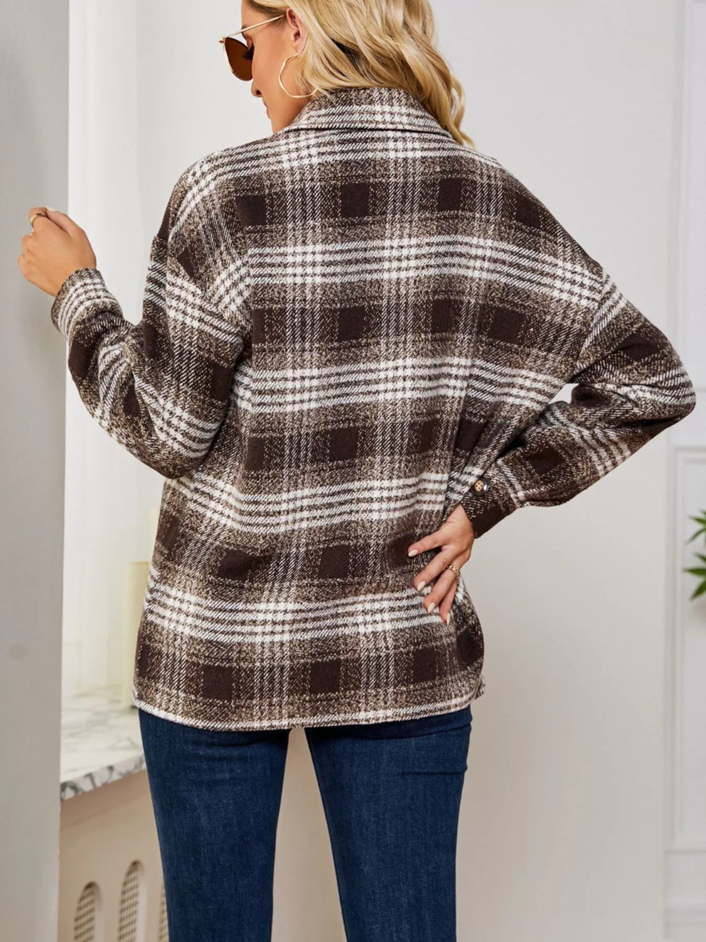 Plaid Button-up Shirt (18)