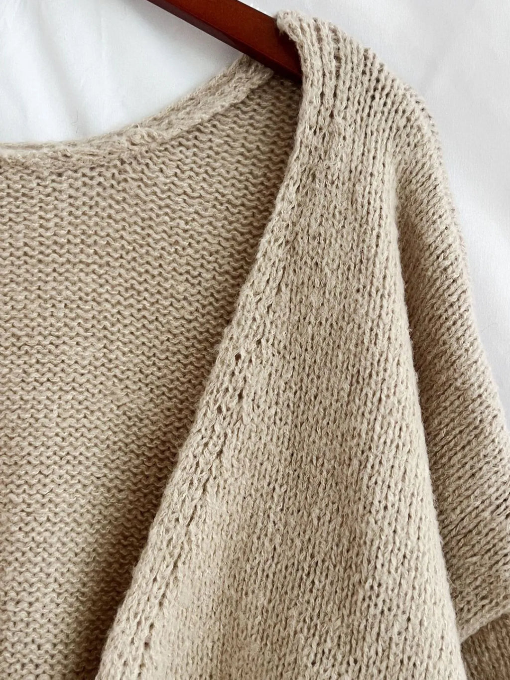Tied Drop Shoulder Cardigan (20)