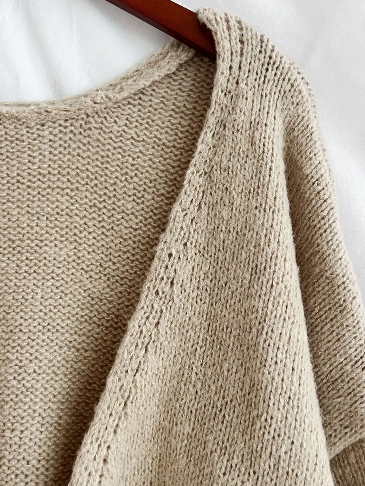 Tied Drop Shoulder Cardigan (20)