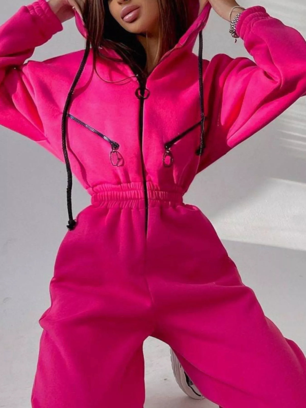 Zip Front Dropped Shoulder Jumpsuit (14)