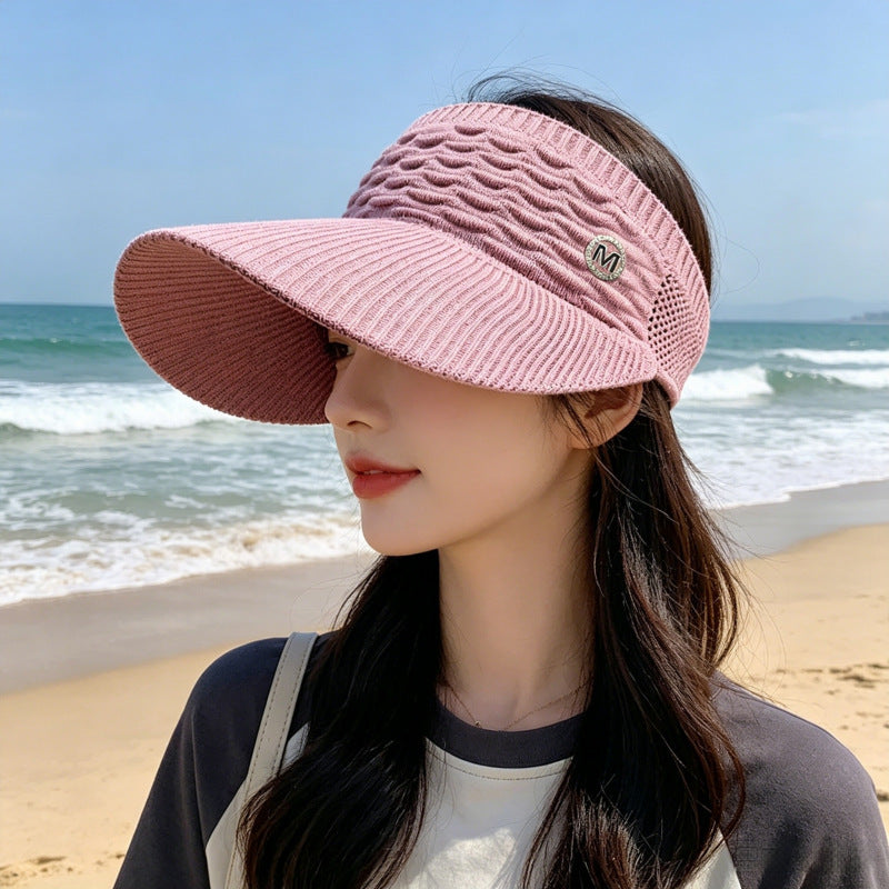 Knitted Baseball Cap Outdoor Sports Sun Hat photo 4