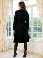 Double-breasted Tie Waist Overcoat (9)