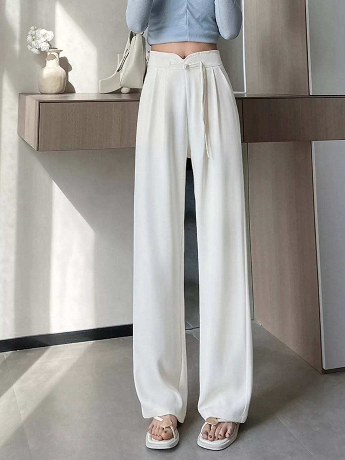 High-waisted Wide-leg Pants (7)