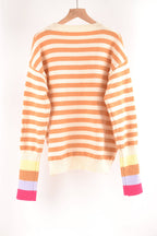 Warm Spice Striped Round Neck Sweater (11)