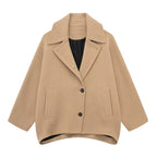 Autumn Wool Blended Short Coat variant CJYD214524001AZ|CJYD214524002BY|CJYD214524003CX|CJYD214524004DW