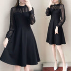 Slimming Long Sleeve Lace Underdress photo 3