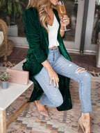 Open Front Long Sleeve Coat (8)