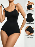 Full Size Scoop Neck Butt Lifting Bodysuit (12)
