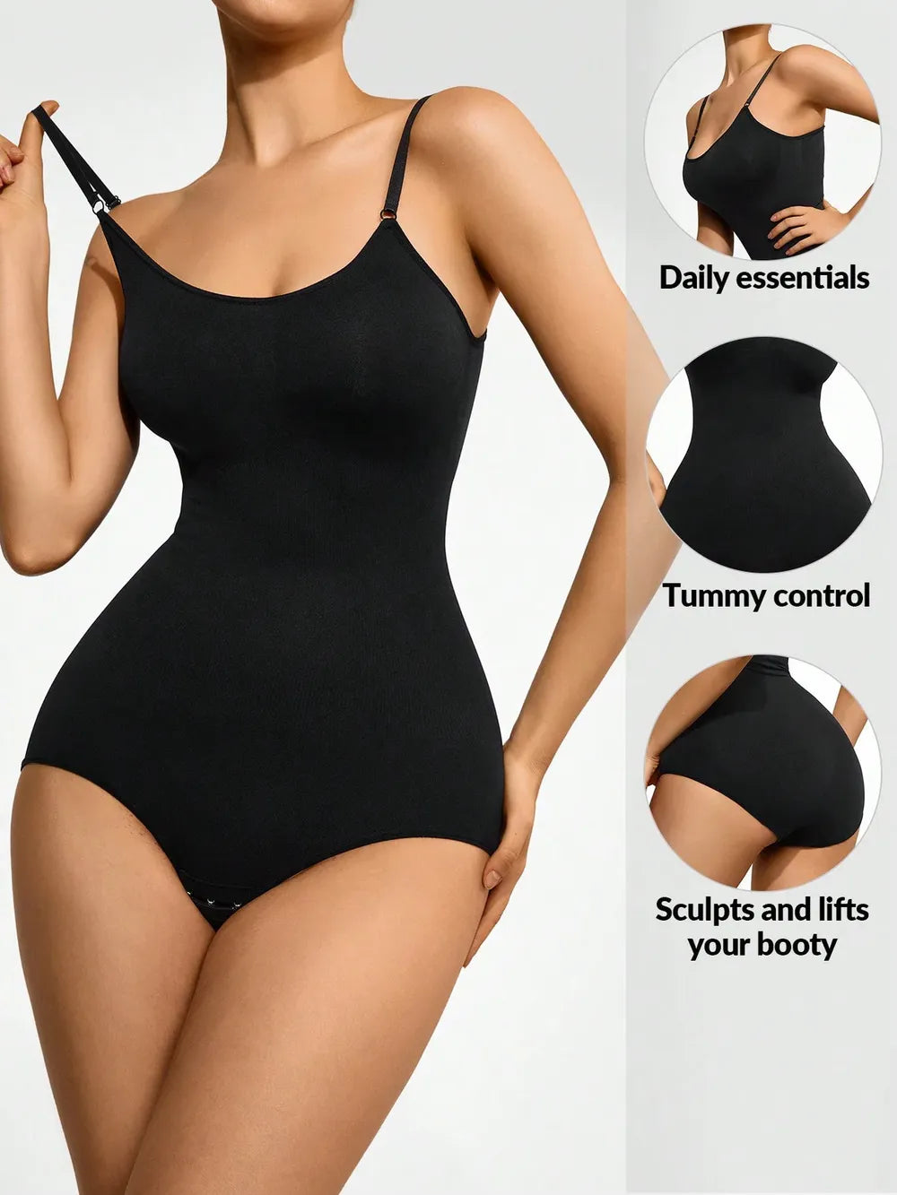 Full Size Scoop Neck Butt Lifting Bodysuit (12)