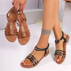 Open Toe Flat Sandals (3)