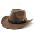Belt Decoration Suede Curling Western Cowboy Hat Top variant CJBQ210826001AZ