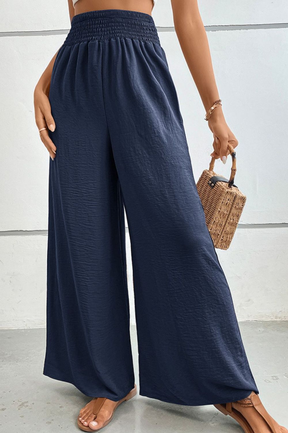 Wide Waistband Relax Fit Long Pants (12)