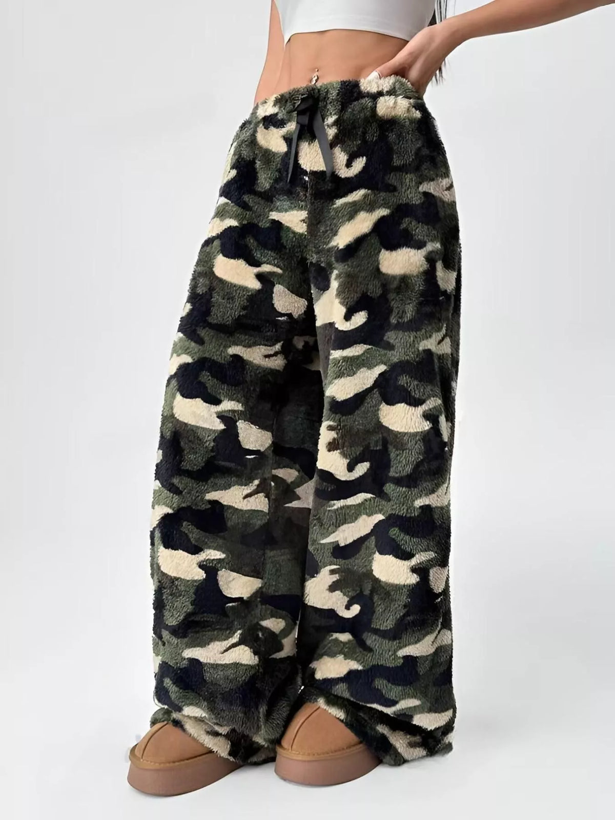 Drawstring Wide Leg Pants (10)