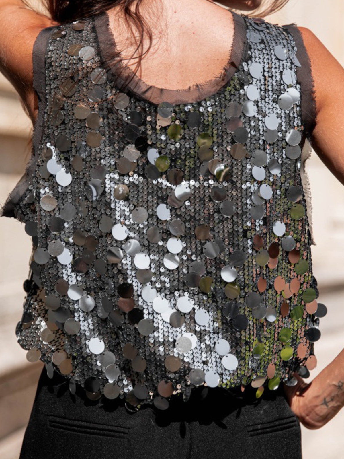 Sequin Round Neck Tank (21)