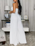 Pleated Halter Neck Wide Leg Jumpsuit (11)