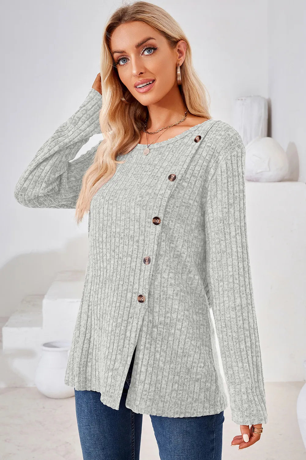 Round Neck Long Sleeve T-shirt (11)